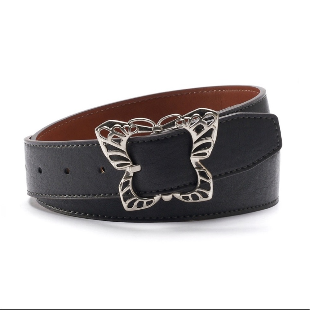 Relic Butterfly Buckle Belt - Reversible Sz L